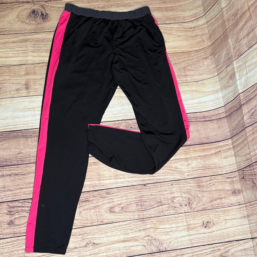 Lucky In Love Athletic Pants Black & Pink Woman’s Size Medium